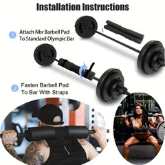 Sponge Foam Bell Shoulder Pad for Squat Weightlifting Gymnastics Exercise
