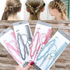 Versatile Hair Tool for Braiding and Tying Hair