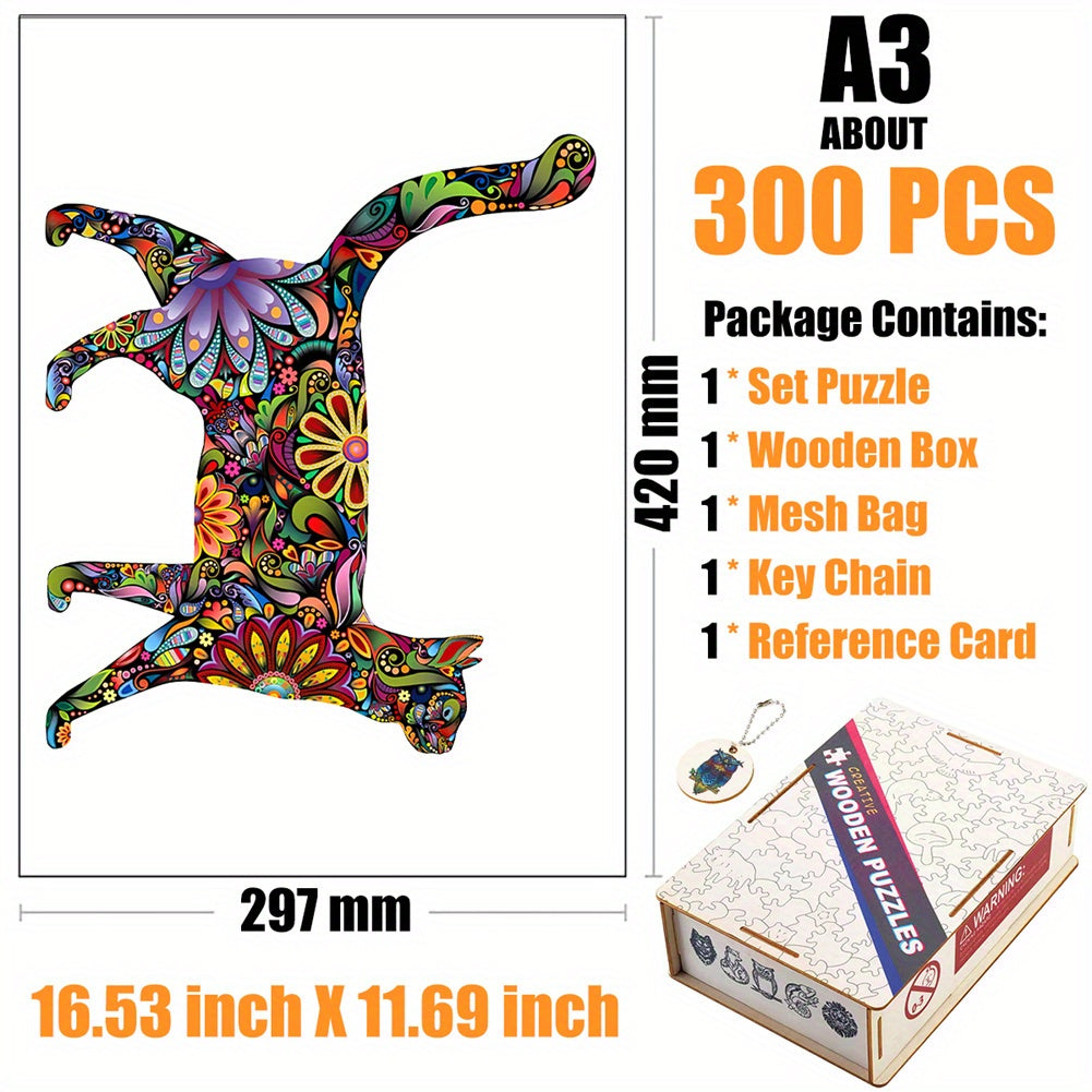 Pride Cat Wood Puzzle in Box