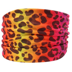 Boho Wide Headband Leopard Flower Print Turban Hairband Women Hair Accessories