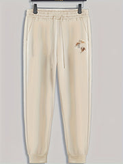 Mountain Print Men's Drawstring Sweatpants for Spring Autumn