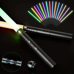 24 9 inch RGB Dueling Sword USB Rechargeable 15 FX 3 Sound Modes