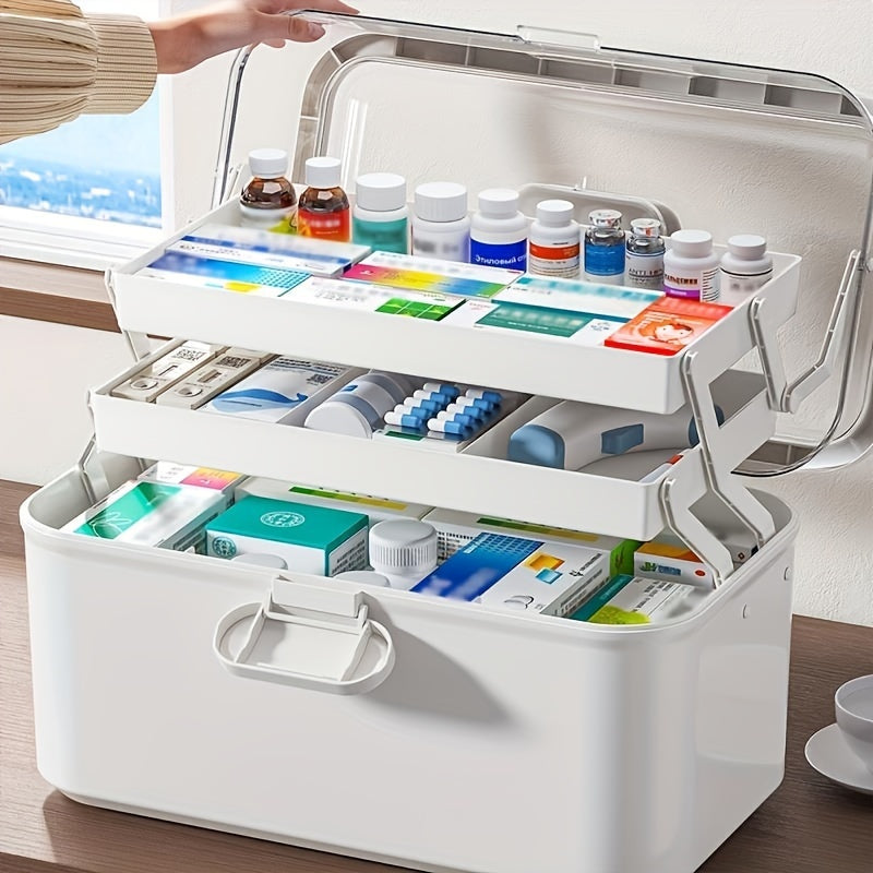 Extra Large Medicine Organizer Box for Home & Dorm