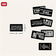 40 Funny Matte Stickers Waterproof Decals with Quotes for Laptops Water Bottles