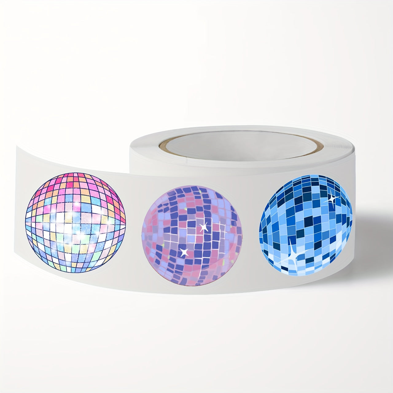 500pcs Disco Ball Roll Stickers Colorful Vinyl Decals