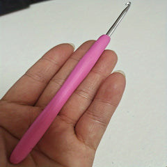 1pc 2mm-10mm Crochet Hook Set Aluminum with Silicone Handle