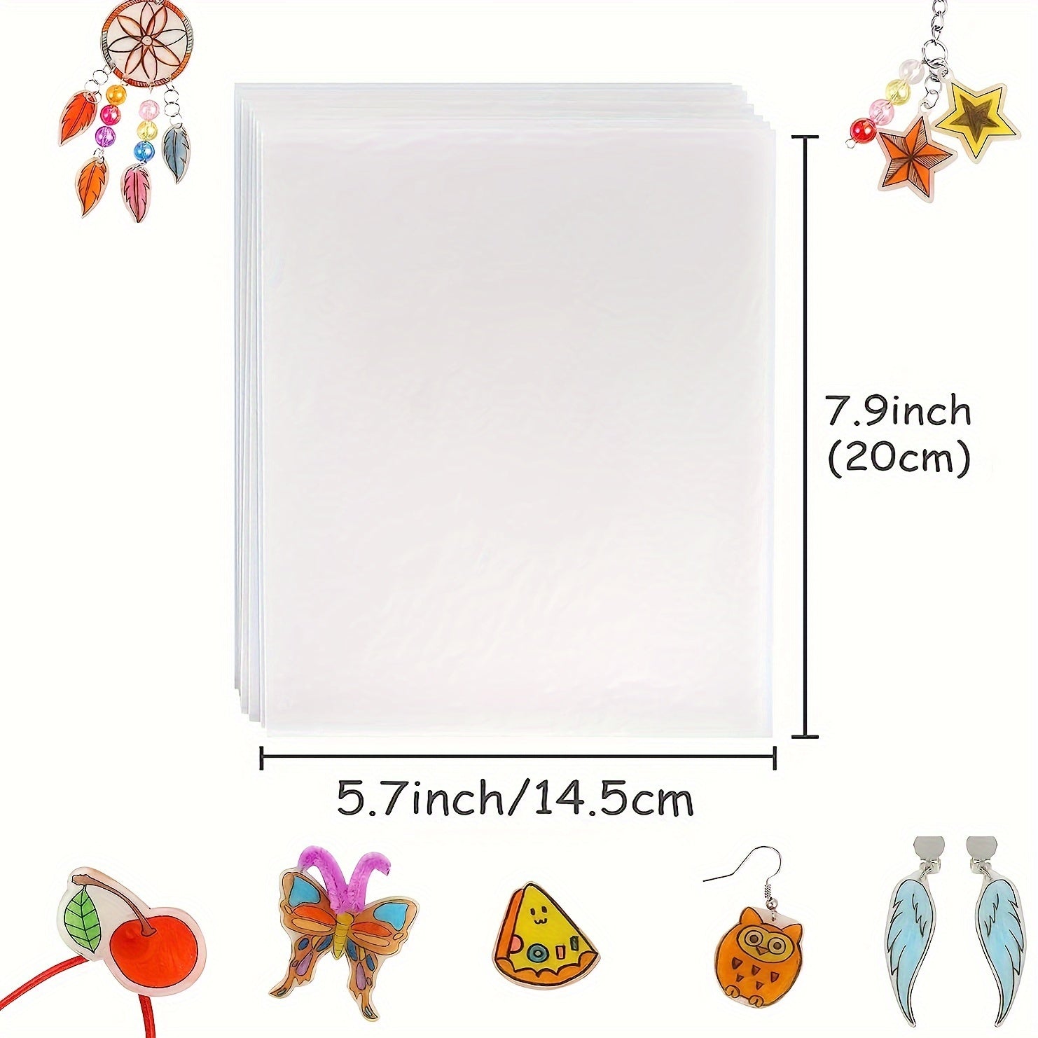 Shrink Art Kit with 12 Shrinky Art Paper Sheets