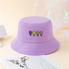 Melting Face Printed Bucket Hat Unisex Fisherman Cap