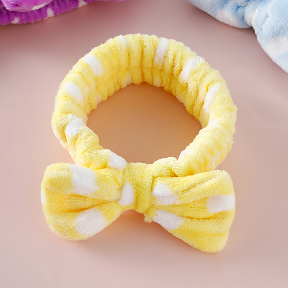 Women's Makeup Headband Soft Bow Hair Band