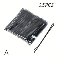 25 Pcs Hair Clips Pins Curly Wavy Slides Bobby Pins Styling Accessories