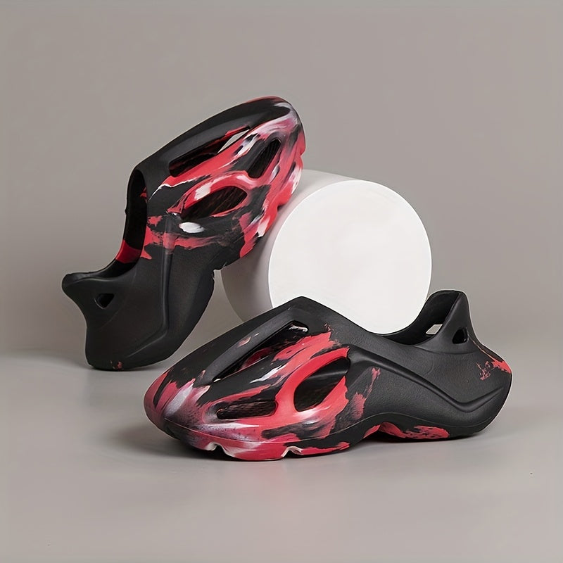 Men's Tie Dye Clogs Casual Foam Runner