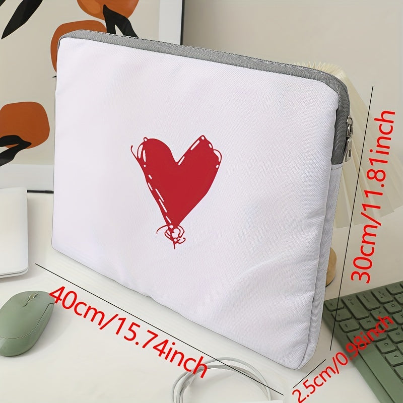 Red Heart Laptop Bag Protective Soft Case