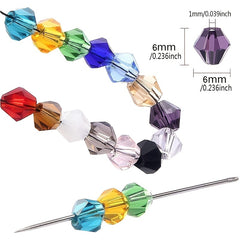 50pcs 6mm Crystal Beads Czech Glass Charms for Jewelry Making