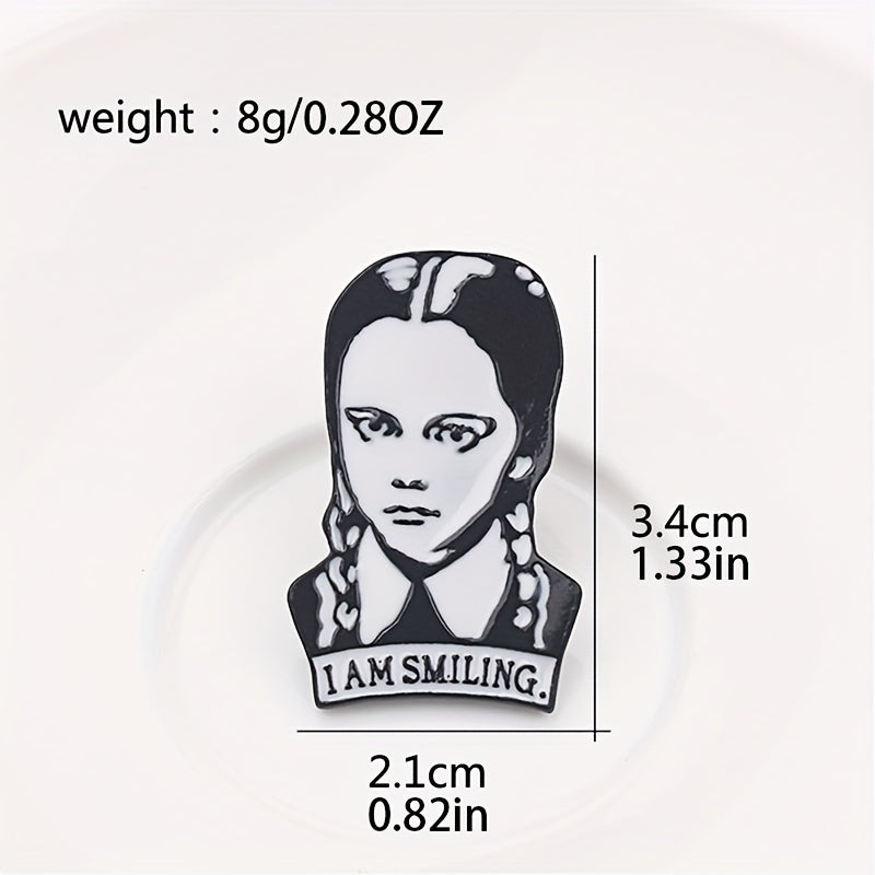 Men's Creative Braided Little Girl Brooch Y2K
