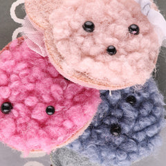 4pcs Plush Bear Hair Accessories Patches Girls Clothing DIY Sewing