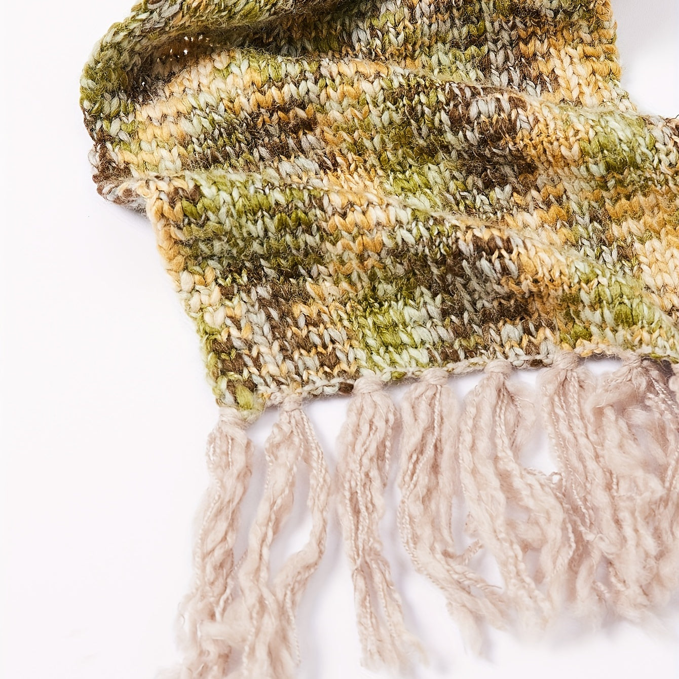 Casual Tassel Knitted Scarf for Women