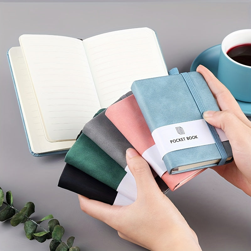A6 A7 Mini Pocket Ruled Notebook with Pen Holder