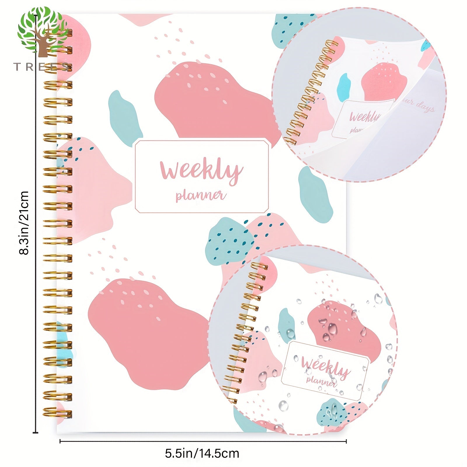 Undated Daily Weekly Planner Notebook With Habit Tracker To Do List And Goals