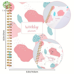 Undated Daily Weekly Planner Notebook With Habit Tracker To Do List And Goals