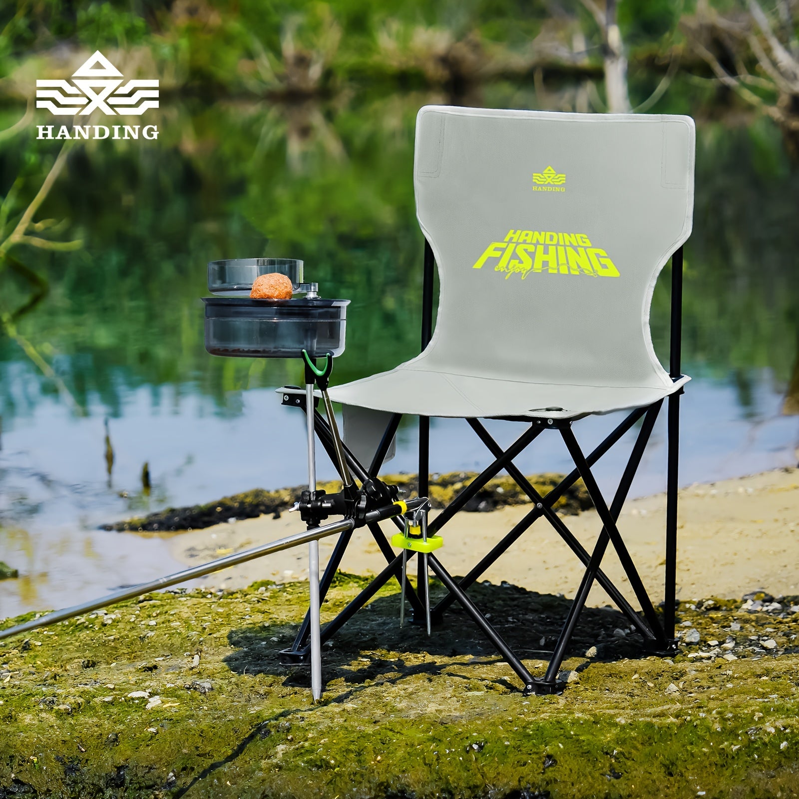 Portable Fishing Chair with Backrest for Outdoor Activities