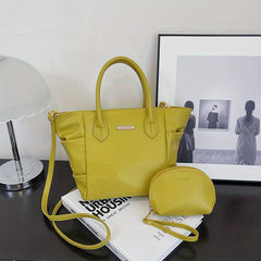 Large Capacity Tote Bag Handbag With Small Purse Women's Crossbody Bag