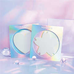 50pcs Heart-Shaped Flower Sticky Notes - Home Office School Message Sticker