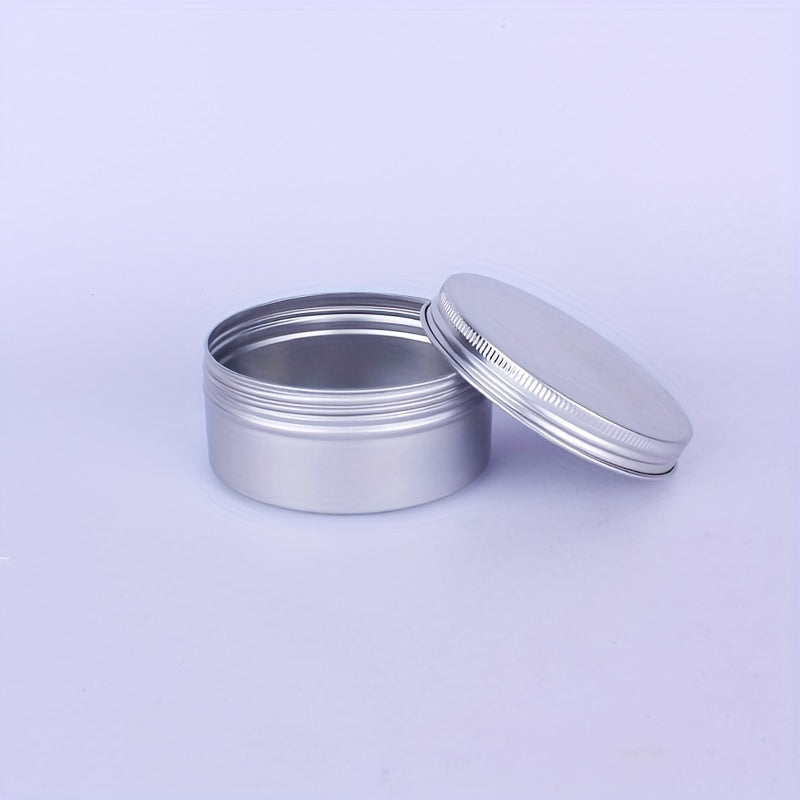 2pcs 150ML Aluminum Biscuit Boxes Round Fruit Tea Box Leak Proof Container