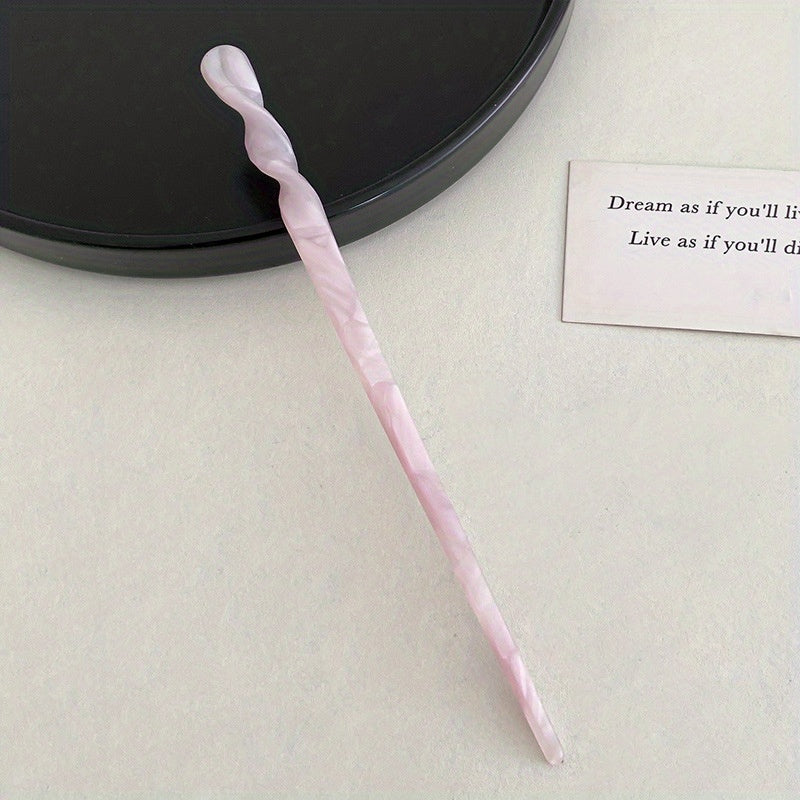 Marble Pattern Hairpin Headdress Vintage Hair Accessories
