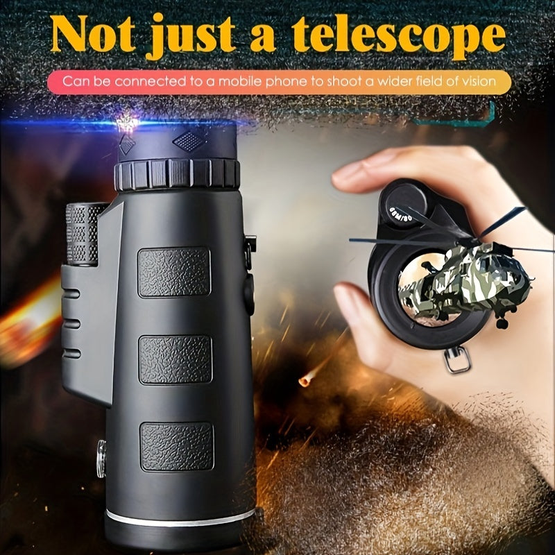 40x60 Monocular Telescope BAK4 Prism Handheld with Tripod