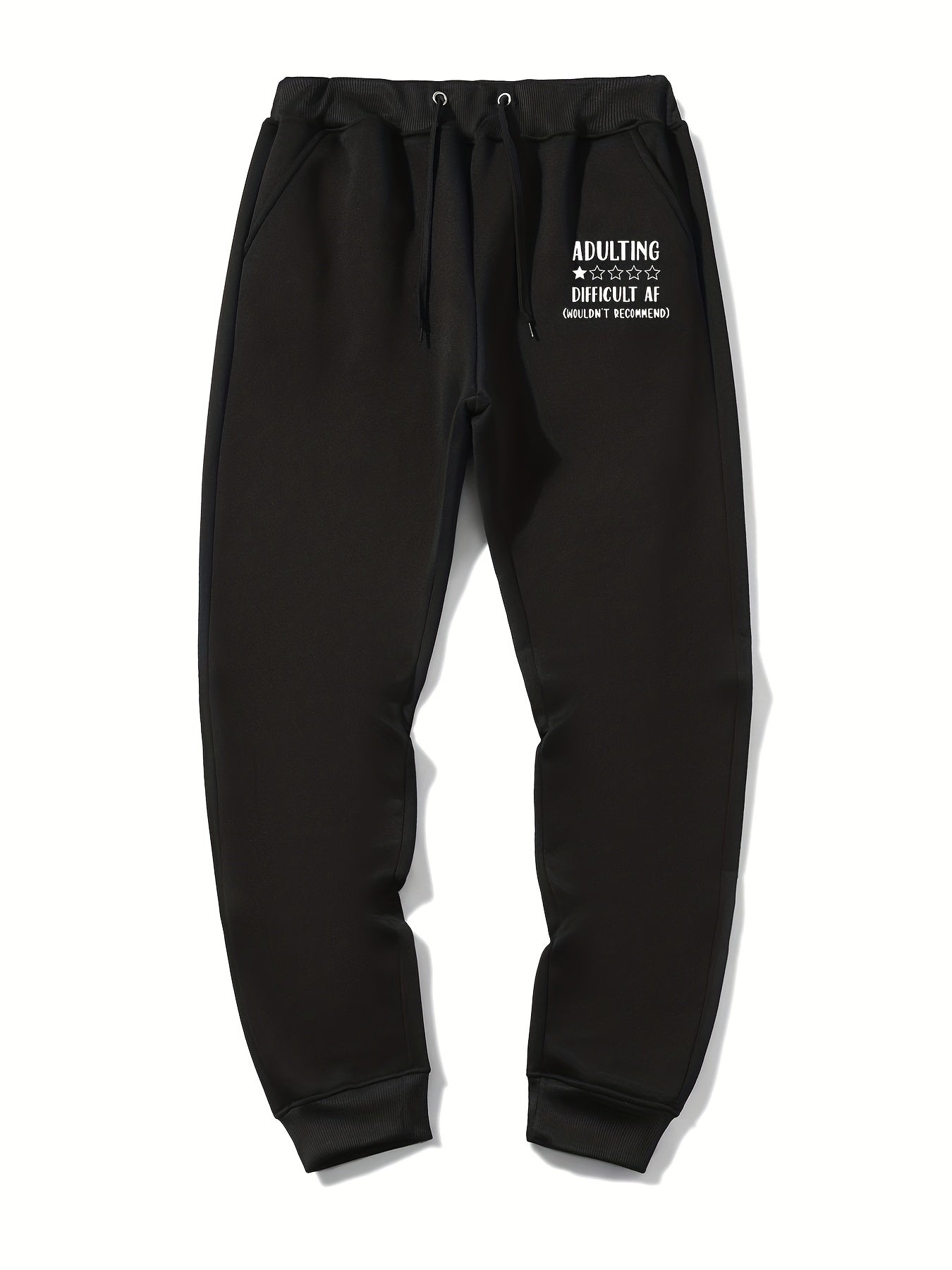 Men's Drawstring Sweatpants Loose Casual Jogger Pants