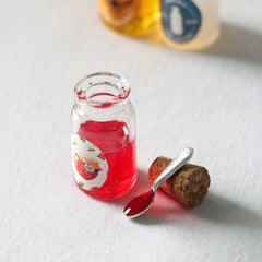 Immersive Milk Honey Strawberry Jam for Dollhouse Decoration Props