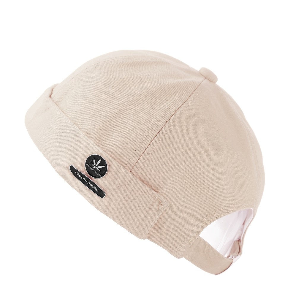 Men's Leaf Letter Beanie Hat