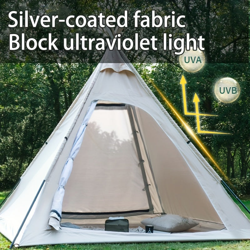 Portable Pyramid Tent Mosquito Rainproof Camping Tent