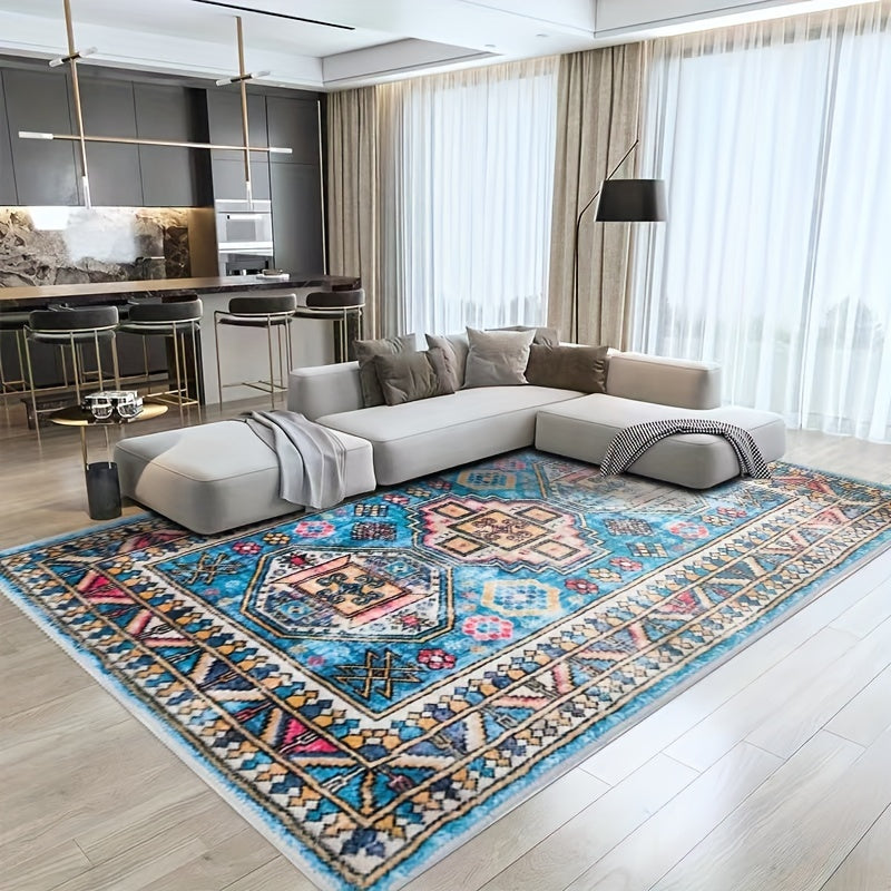 Retro Persian Cashmere Living Room Carpet Sofa Coffee Table Mat