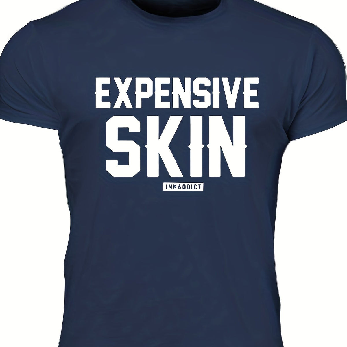 Men's Skin Print T Shirt Crew Neck Tee for Summer Outings