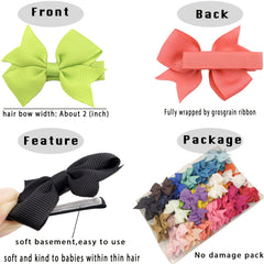 80pcs Baby Hair Clip Toddler Hair Accessories Barrette For Girls Fine Hair