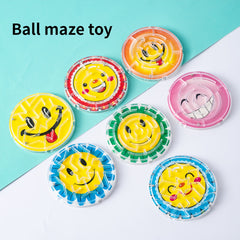 12pcs Smiley Face Bead Maze Roller Coaster Toys for Kids