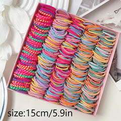 100 Hair Tie Elastic Rubber Band Kids Headband Accessories
