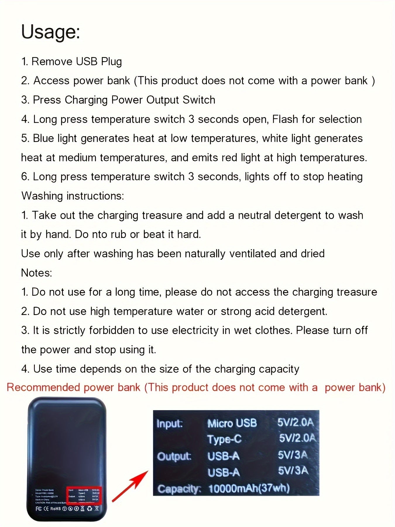 Men's Smart Heating Jacket Waterproof Windproof Coat