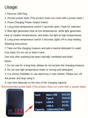 Men's Smart Heating Jacket Waterproof Windproof Coat