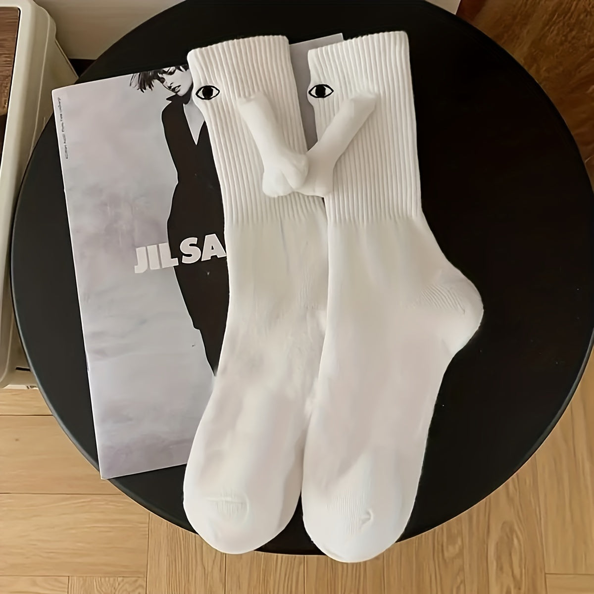 Creative Funny Socks with Magnetic Hand Dolls
