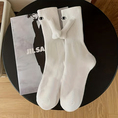 Creative Funny Socks with Magnetic Hand Dolls