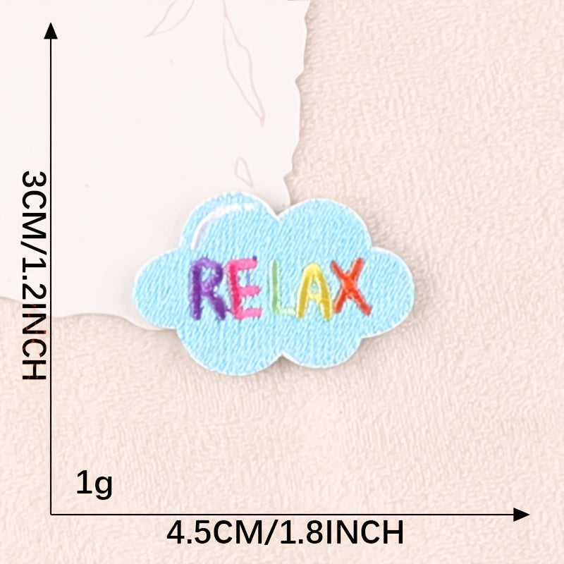 6pcs Letter Embroidery Patches DIY Clothes Accessories