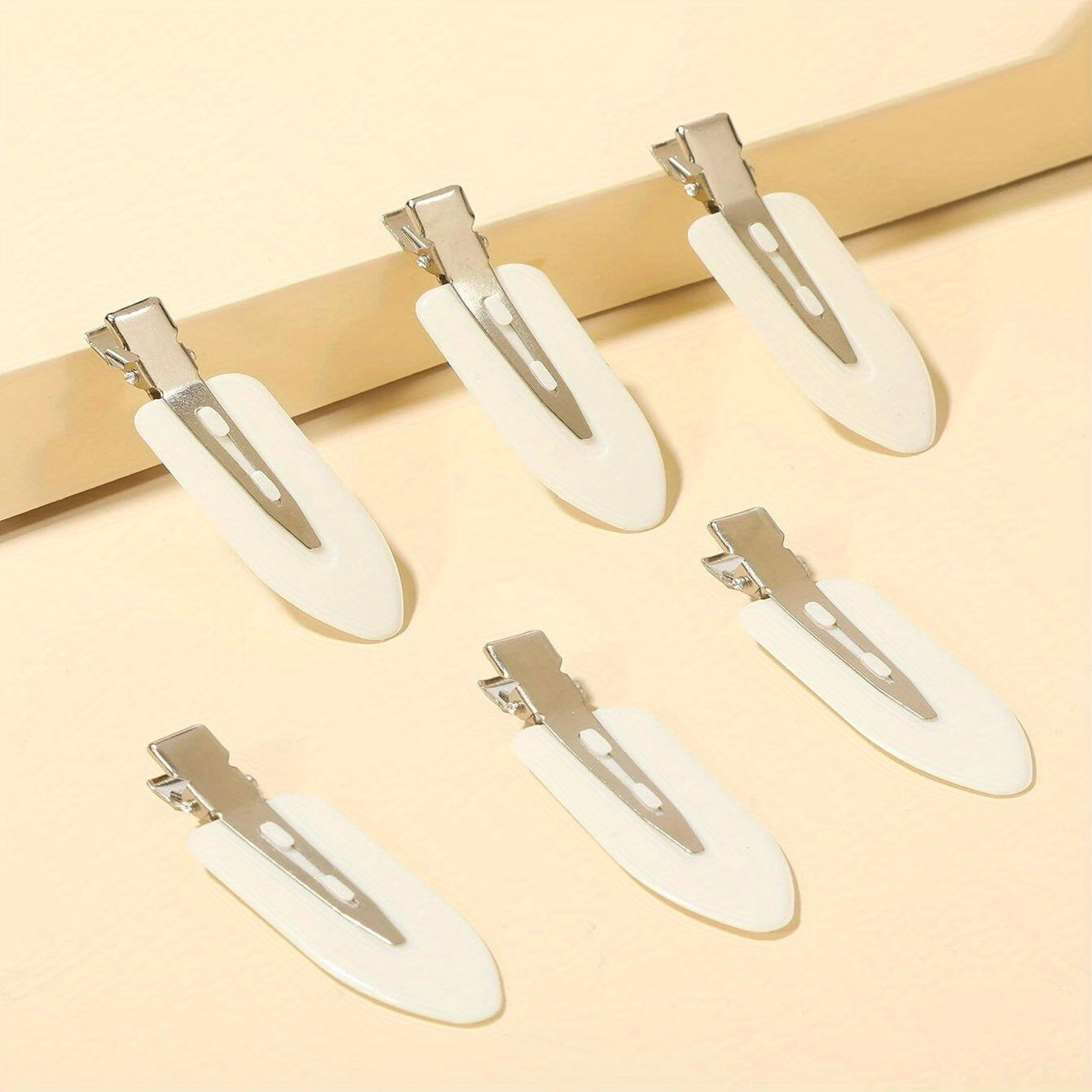 6pcs No Bend Hair Clip No Crease Hair Clip For Hairstyling