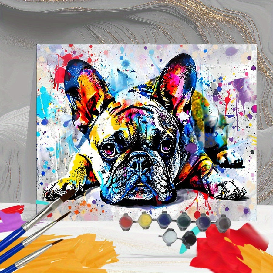 DIY Paint by Numbers French Bulldog Kit 39x50cm