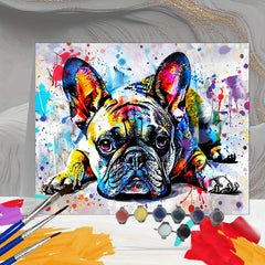 DIY Paint by Numbers French Bulldog Kit 39x50cm