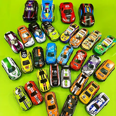 Alloy Small Car Inertia Pull Back Toy Set