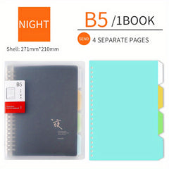 B5 A5 Notebook Refill Horizontal Line Grid Thick Pages