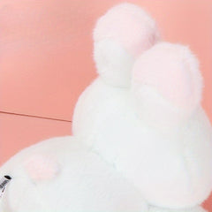 Peach Rabbit Plush Doll - Soft Stuffed Animal for Girls