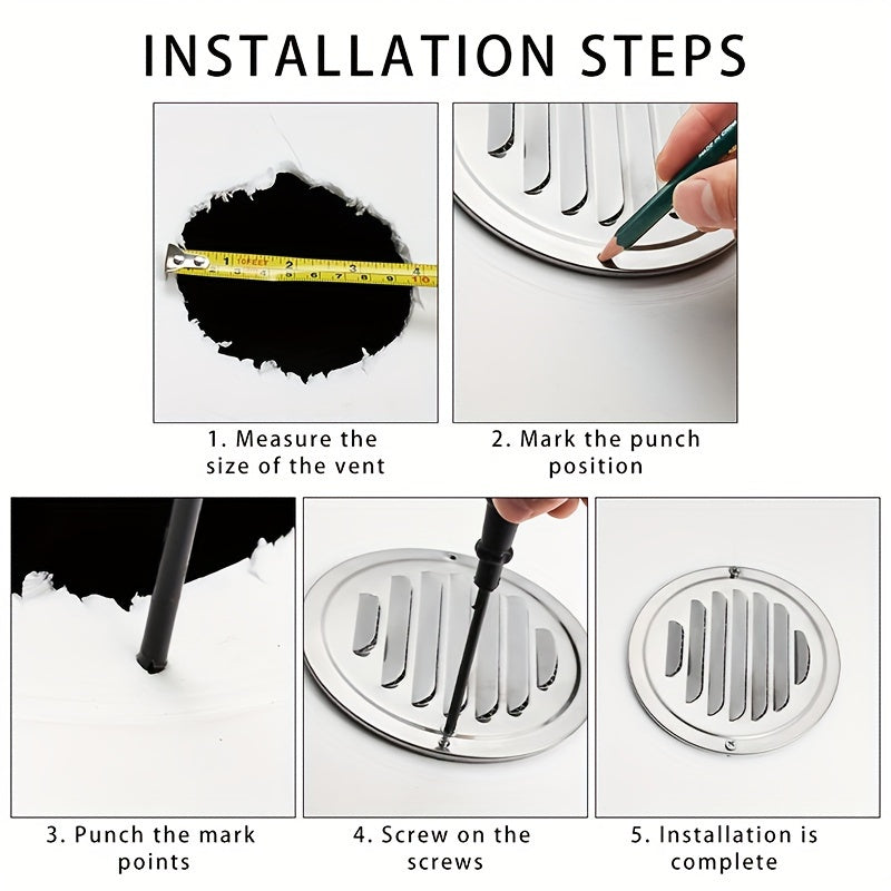 304 Stainless Steel Vent Mesh Cover for Pipe Exhaust Fan